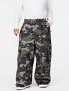 Pantalon de neige ample Nightline Park Rider pour homme, avec bandes réfléchissantes et poches cargo.
