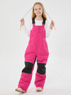 Salopette de ski imperméable et isolante avec genouillères réfléchissantes et genouillères pour filles