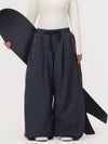 Pantalon de ski freestyle extra ample Hyper Flux pour femme, fermeture éclair latérale et empiècement graffiti.