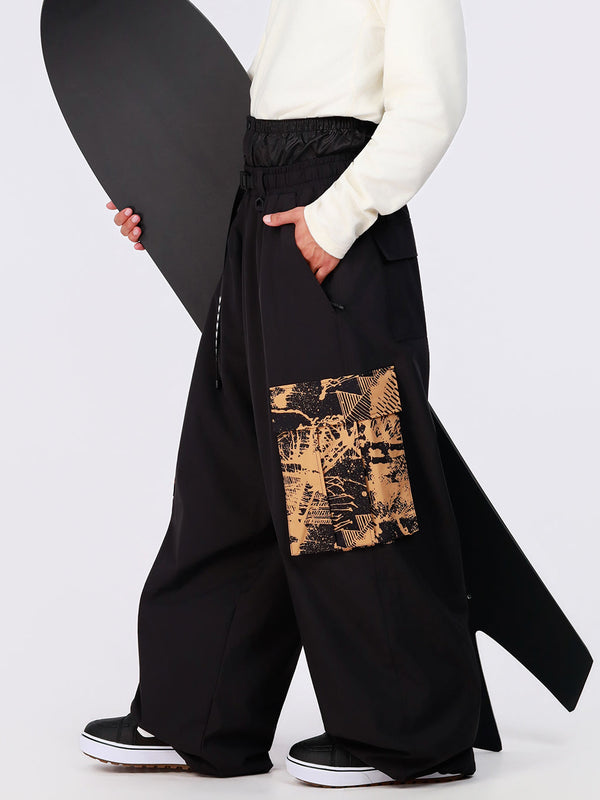 Pantalon de snowboard cargo ample et freestyle Hyper Flux Urban Graffiti pour homme - Park Rider