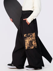 Pantalon de snowboard cargo ample et freestyle Hyper Flux Urban Graffiti pour homme - Park Rider