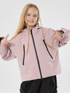Veste de ski imperméable thermique à capuche oreilles de lapin pour filles