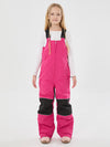 Salopette de ski imperméable et isolante avec genouillères réfléchissantes et genouillères pour filles