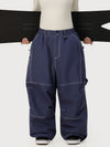 Pantalon de ski ample UrbanCraft Workwear pour femme, avec conception offrant une meilleure mobilité des genoux