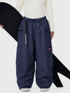 Pantalon de neige cargo utilitaire extensible et résistant Techline pour femme – Coupe ample et décontractée