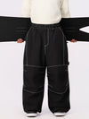 Pantalon de ski ample UrbanCraft Workwear pour homme, avec conception offrant une mobilité accrue des genoux.