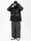 Ensemble de ski Chillform pour homme, camouflage réfléchissant – Veste Glow Trail et pantalon de ski ample Freerider
