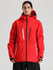 Veste de ski cargo fonctionnelle et résistante Gsou Snow pour femme, idéale pour la montagne et l'hiver.