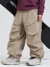Pantalon de ski ample Gsou Snow Urban Slope KneeFlex pour femme, avec poches cargo.