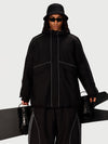 Veste de ski utilitaire réfléchissante UrbanCraft pour homme – Coupe streetwear