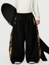 Pantalon de ski freestyle extra ample Hyper Flux pour homme, fermeture éclair latérale, empiècement graffiti.