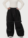 Pantalon de ski ample UrbanCraft Workwear pour femme, avec conception offrant une meilleure mobilité des genoux