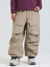 Pantalon de ski ample Gsou Snow Urban Slope KneeFlex pour femme, avec poches cargo.