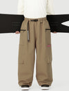 Pantalon de ski cargo utilitaire extensible et résistant Techline pour homme – Coupe ample et décontractée