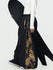 Pantalon de ski freestyle extra ample Hyper Flux pour femme, fermeture éclair latérale et empiècement graffiti.