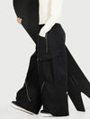 Pantalon de ski cargo utilitaire réfléchissant Camden Punk pour femme – Coupe ample et décontractée
