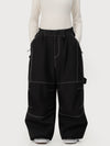 Pantalon de ski ample UrbanCraft Workwear pour femme, avec conception offrant une meilleure mobilité des genoux