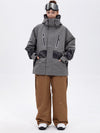 Ensemble de ski Chillform pour femme, camouflage réfléchissant – Veste Glow Trail et pantalon de ski ample
