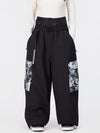Pantalon de snowboard cargo ample et freestyle Hyper Flux Urban Graffiti pour femme - Park Rider