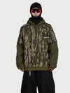 Sweat à capuche de ski freestyle Park Rider pour homme – Modèle 2 en 1 à plusieurs couches avec manches contrastées