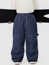 Pantalon de ski ample UrbanCraft Workwear pour homme, avec conception offrant une mobilité accrue des genoux.