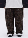 Pantalon de ski ample de style freestyle à double genou pour homme