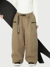 Pantalon de neige cargo utilitaire extensible et résistant Techline pour femme – Coupe ample et décontractée