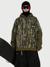 Sweat à capuche de ski freestyle Park Rider pour homme – Modèle 2 en 1 à plusieurs couches avec manches contrastées
