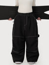 Pantalon de ski ample UrbanCraft Workwear pour femme, avec conception offrant une meilleure mobilité des genoux
