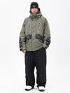 Ensemble de ski Chillform pour homme, camouflage réfléchissant – Veste Glow Trail et pantalon de ski ample