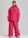 Combinaisons de ski amples Gsou Snow pour femmes, style montagne durable.