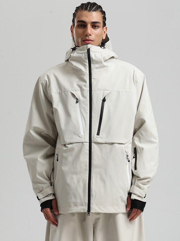 Veste de ski cargo Gsou Snow pour homme, résistante et fonctionnelle, idéale pour l'hiver en montagne.