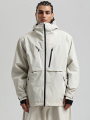 Veste de ski cargo Gsou Snow pour homme, résistante et fonctionnelle, idéale pour l'hiver en montagne.