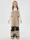 Salopette de ski imperméable et isolante avec genouillères réfléchissantes et protections réfléchissantes pour filles