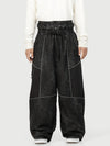 Pantalon de ski Wild Motion pour homme, multipoches, à blocs de couleurs réfléchissants et très ample.
