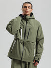 Veste de ski cargo Gsou Snow pour homme, résistante et fonctionnelle, idéale pour l'hiver en montagne.