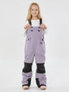 Salopette de ski imperméable et isolante avec genouillères réfléchissantes et protections réfléchissantes pour filles