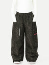 Pantalon de neige cargo utilitaire extensible et résistant Techline pour femme – Coupe ample et décontractée
