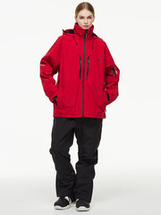 Combinaisons de ski thermiques coupe-vent Arctic Queen Mountain pour femmes avec salopette