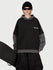 Sweat à capuche de ski freestyle Park Rider pour femme – Modèle 2 en 1 à plusieurs couches avec manches contrastées