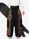 Pantalon de neige extra ample Wild Motion pour homme, à blocs de couleurs réfléchissants.