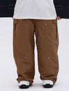 Pantalon de ski camouflage ample à genoux doubles pour homme