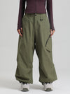 Pantalon de neige ample et fonctionnel Gsou Snow pour femme, résistant et urbain