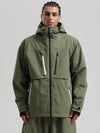 Veste de ski cargo Gsou Snow pour homme, résistante et fonctionnelle, idéale pour l'hiver en montagne.