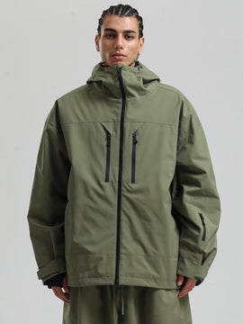 Veste de ski Gsou Snow pour homme, résistante, isolée et coupe-vent, type Mountain Pro.