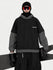 Sweat à capuche de ski freestyle Park Rider pour homme – Modèle 2 en 1 à plusieurs couches avec manches contrastées