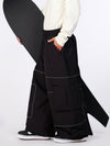 Pantalon de neige ample Nightline Park Rider pour homme, avec bandes réfléchissantes et poches cargo.