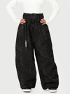 Pantalon de neige ample et résistant pour femme Urban Storm, style freestyle.