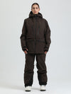 Combinaison de ski cargo multifonctionnelle Gsou Snow pour femme, résistante et performante.