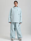 Combinaisons de ski amples Gsou Snow pour femmes, style montagne durable.